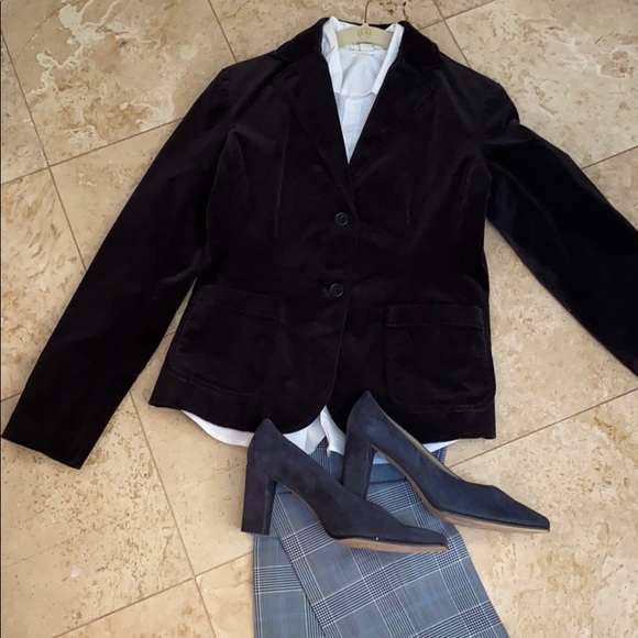 GAP Jackets & Blazers - GAP Black Velvet Blazer